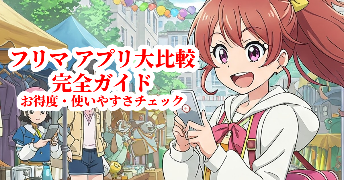 【9選】日本のフリマアプリ大比較！お得度・使いやすさ完全ガイド