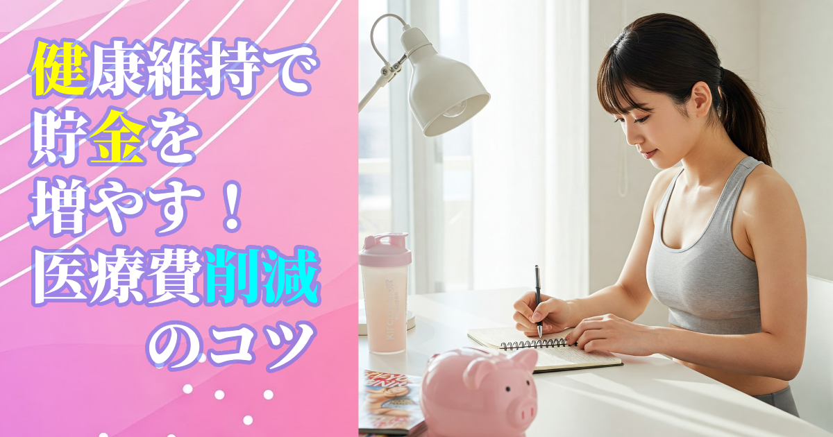 【年代別】健康維持で貯金を増やす！医療費削減のコツ